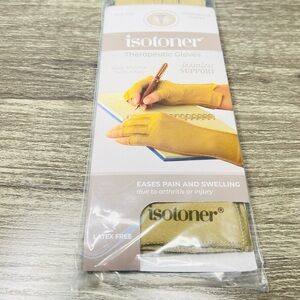 Isotoner Therapeutic Gloves 1 Pair Open Finger Gloves for Comfort and Relief LG